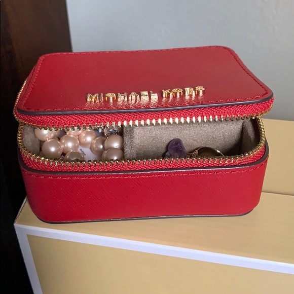 Michael Kors Bags Salemichael Kors Small Leather Jewelry Case Red